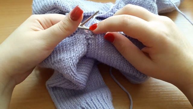 Свитер Регланом снизу с ростком . спицами . для начинающих #Реглан