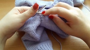 Свитер Регланом снизу с ростком . спицами . для начинающих #Реглан