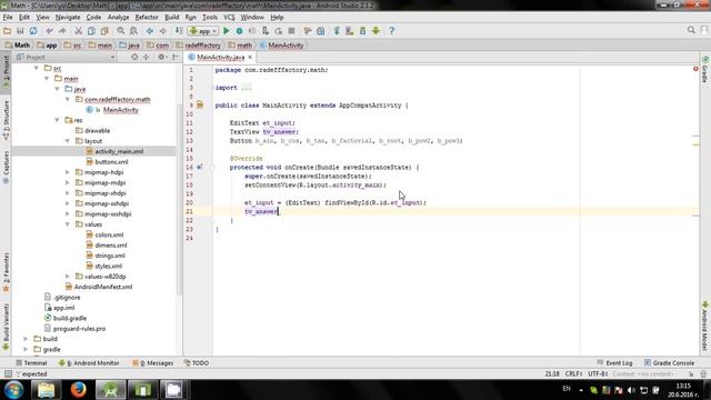 Math stuff in Android Studio смотреть онлайн