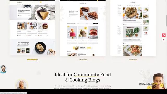 EasyMeals - Food Blog WordPress Theme blog theme food recipes Aino смотреть онлайн