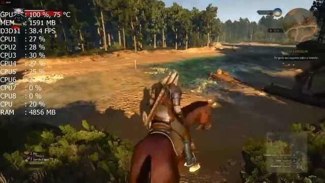 The Witcher 3 no AMD FX 8320E e RX 460 Full HD смотреть онлайн
