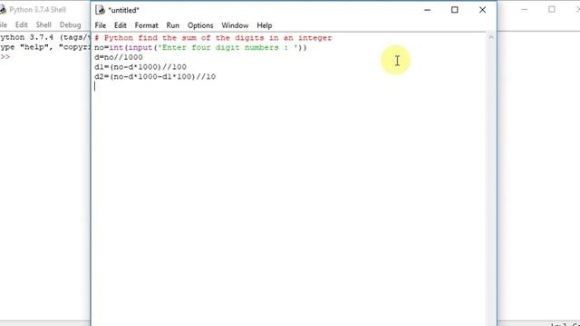 Python find the sum of the digits in an integer смотреть онлайн