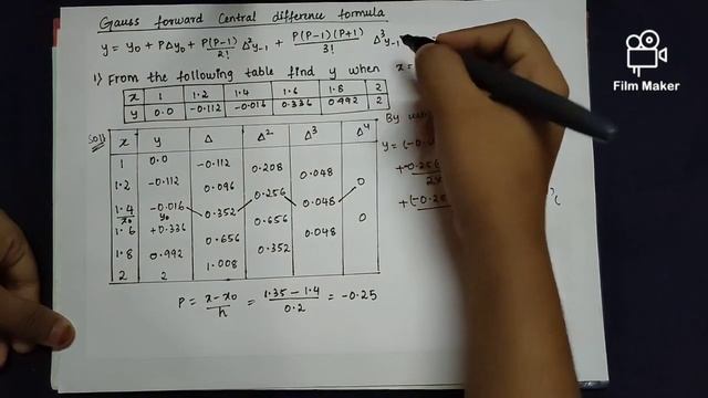 Gauss central forward & backward difference problems || Gauss central difference смотреть онлайн