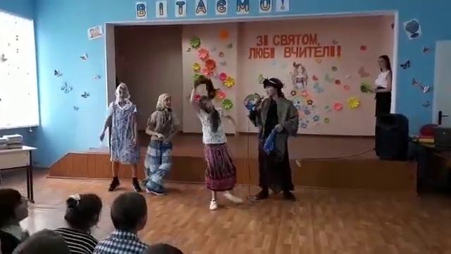 9 класс. День Учителя-2019. Девчушки-хохотушки и веселые частушки смотреть онлайн