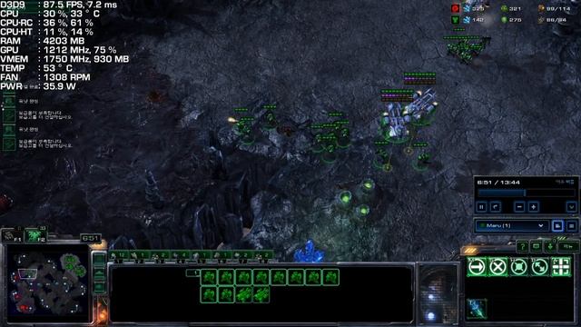 StarCraft II (스타크래프트2) | Pentium G4560 & Radeon RX 460 2GB смотреть онлайн