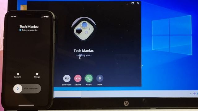 iPhone (iOS 14) vs Windows 10 PC: WhatsApp, Telegram, Signal & Viber Incoming Call смотреть онлайн