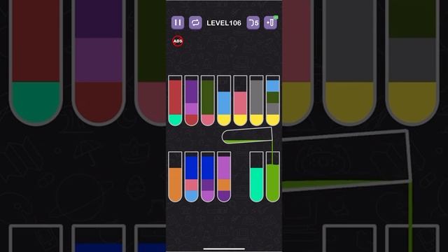 Water sort puzzle level 106 смотреть онлайн