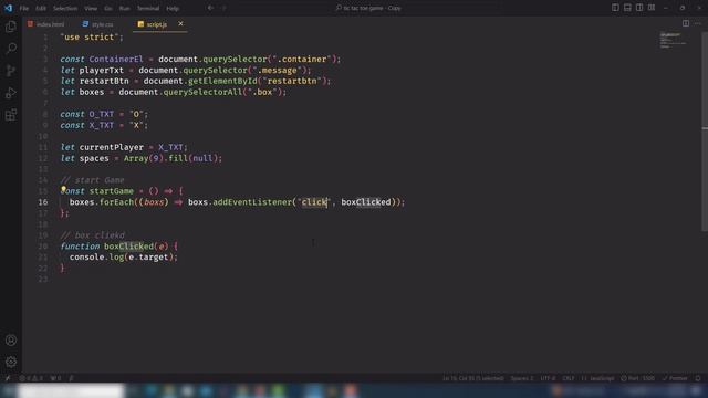 Tic Tac Toe Game Using HTML CSS and JavaScript смотреть онлайн