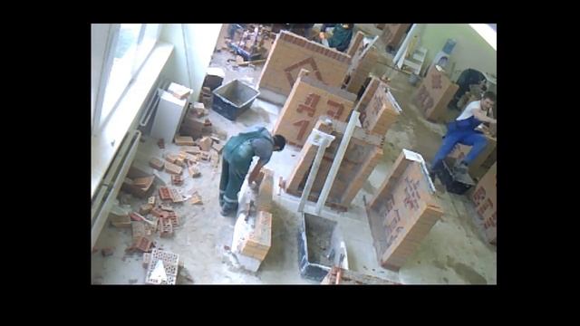 Демонстрационный экзамен по компетенции «Кирпичная кладка» день 6 подгруппа 2