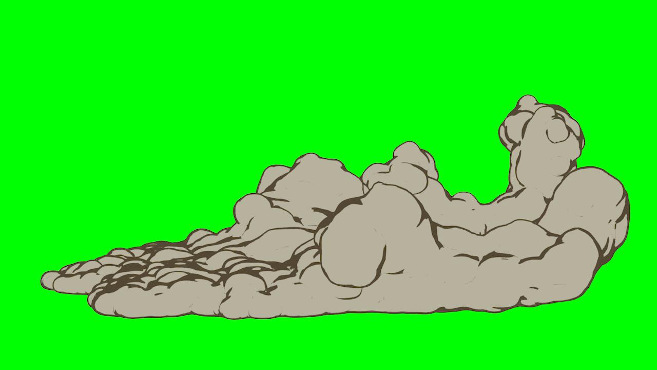 Бесплатные анимационные футажи для монтажа Дым, Огонь, Пыль, Взрывы. Зелёный фон, Альфа Канал смотреть онлайн