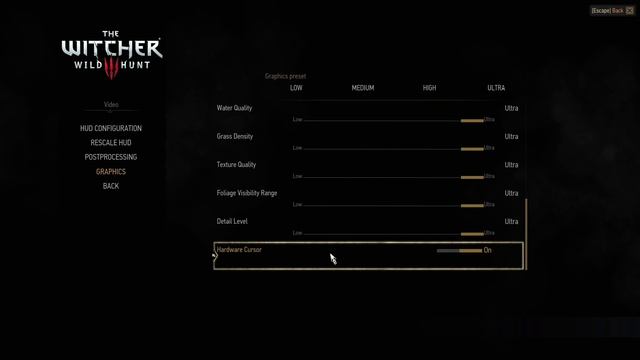 WITCHER 3: WILD HUNT - Improve Mouse Response with Hardware Cursor смотреть онлайн