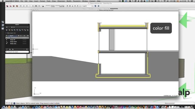 One click dxf export with Skalp for SketchUp смотреть онлайн