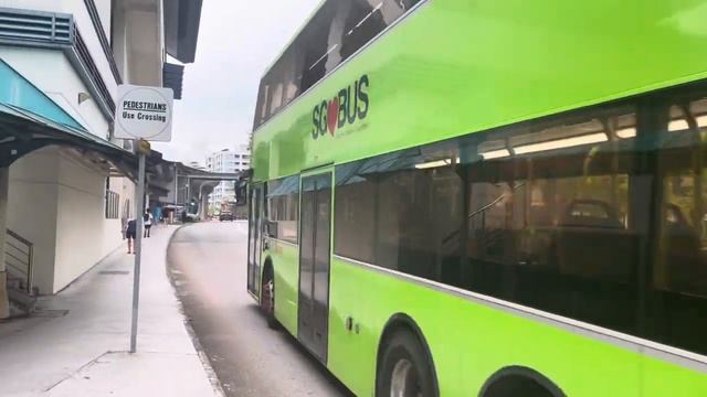 SMRT Buses Alexander Dennis Enviro500 MMC (Batch 2) SG5707A on Service 972 departing Bus Stop 44771 смотреть онлайн