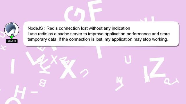 NodeJS : Redis connection lost without any indication смотреть онлайн