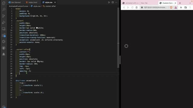 Awesome Cursor click animation using CSS and HTML tutorial - Simple, easy, and interactive смотреть онлайн