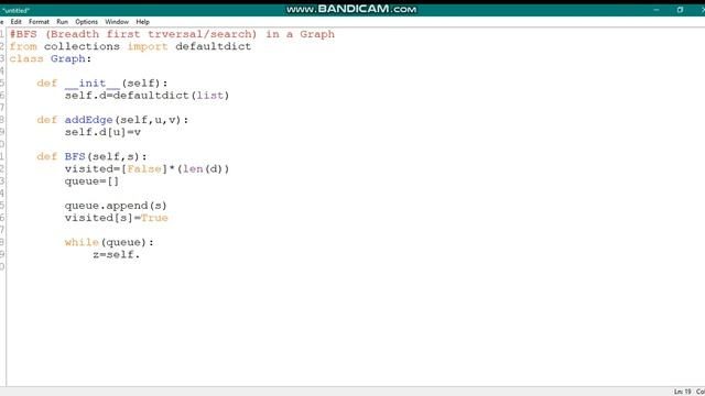 BFS (Breadth First Search/Traversal) in a Graph. смотреть онлайн