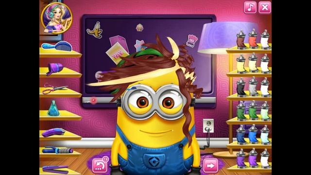 миньон в парикмахерской мульт игра для детей смотреть онлайн