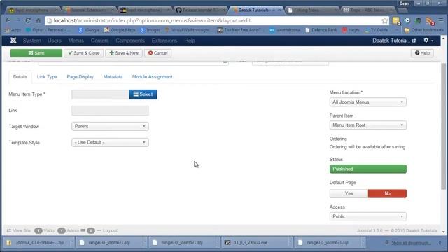 Joomla 3 Tutorials: News feeds Menu Items смотреть онлайн