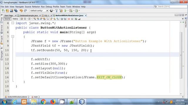 Java swing in Hindi #6 | JButton With ActionListener смотреть онлайн