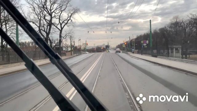 3 трамвайный маршрут СПб ( изменённая трасса от площади Репина до метро Выборгская. Раннее утро) смотреть онлайн