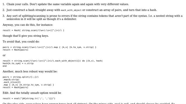 Code Review: String to hash in Ruby without JSON.parse смотреть онлайн