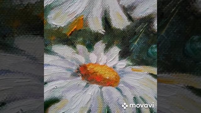 Художник Людмила Черноусова Ромашковое утро видеообзор картины смотреть онлайн