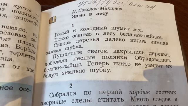 Чтение/2 класс/И.Соколов-Микитов «Зима в лесу»/часть 1 наизусть/30.11.20 смотреть онлайн
