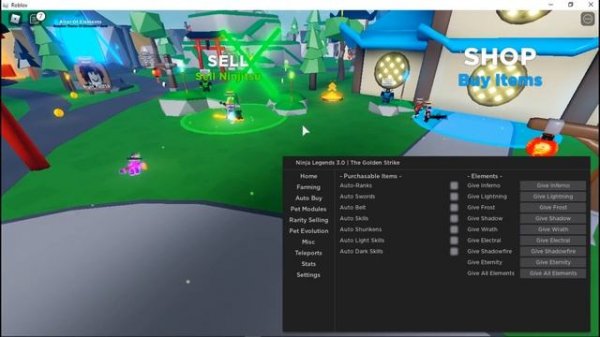 *Ninja Legends Script* [OP] | Auto Rank Up , AutoFarm,  Unlock All Islands, Get Elements, And More!