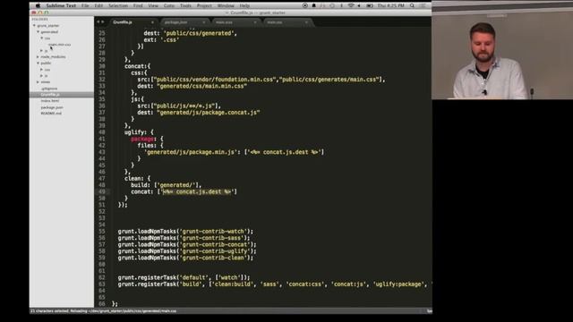 Running JavaScript Tasks with Grunt смотреть онлайн