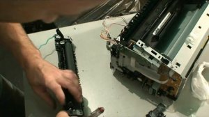 Ремонт печки HP P1102, замена термоплёнки и резинового вала печки