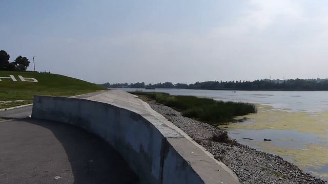 Набережная реки Сызранка в городе Сызрань. смотреть онлайн