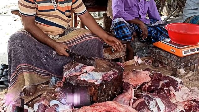 Exclusive Beef Cutting Skills/Non-Stop Meat Cuts/How A Butcher Slice Meat Into Small Pieces. смотреть онлайн