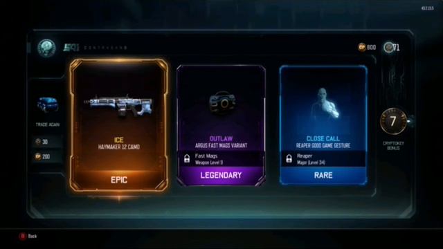 CoD BO3 2400 CP Supply Drop Opening смотреть онлайн