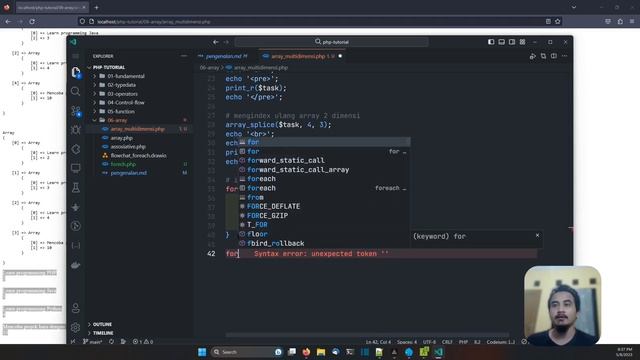 PHP TUTORIAL #46 ARRAY MULTIDIMENSI смотреть онлайн