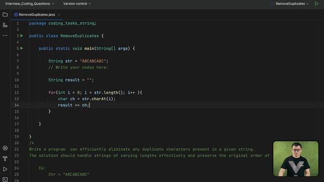 Removing Duplicates from Strings | JAVA INTERVIEW QUESTIONS смотреть онлайн