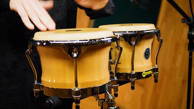 Woodcraft Series Wood Bongos - Natural Finish - BWB400 смотреть онлайн