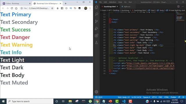 Bootstrap Bangla Tutorial 2. Bootstrap Color and Background Color смотреть онлайн
