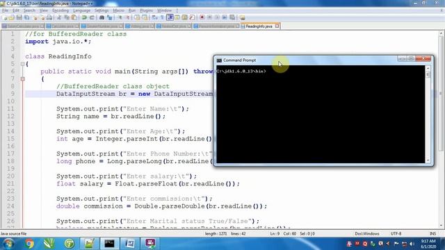 Java Introduction Part 5 Reading Data by DataInputStream Class in java programming смотреть онлайн