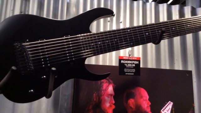 NAMM 2014 Ibanez RG9 and RG90BKPISH 9-String Guitars смотреть онлайн