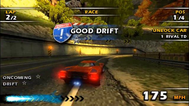 Burnout Dominator (PSP) - Bushido Peak (race) смотреть онлайн