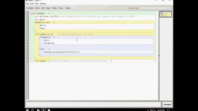 Stack Programming | BlueJ | Java смотреть онлайн