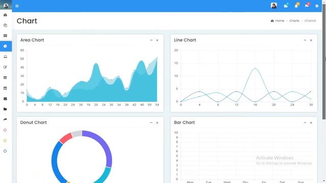 Bootstrap Admin Panel Dashboard - Minimal Pro смотреть онлайн