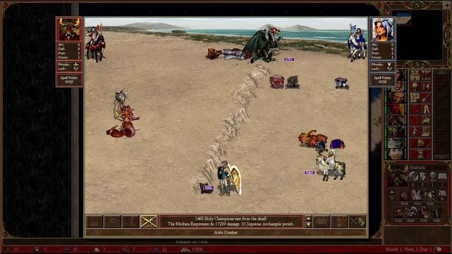 HEROES 3 L9 7600 EACH SLOT DUNGEON VS L8 9999 EACH SLOT CASTLE смотреть онлайн
