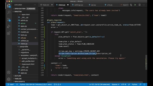 Stripe - Building a time tracking SaaS using Django and Vue - Part 11 (Django Tutorial) смотреть онлайн