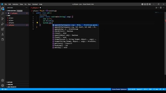 Java Practical:- 2b Write a program to print ASCII code for given character. смотреть онлайн
