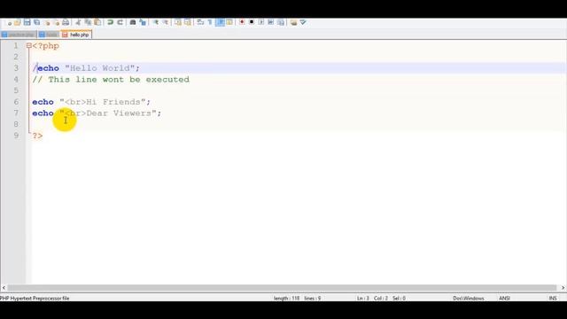 PHP 05 Comments смотреть онлайн