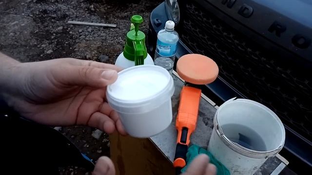 Полировка Фар на LanD Rover ПОЛИРОВАЛЬНОЙ пастой марки koch 8 02 смотреть онлайн