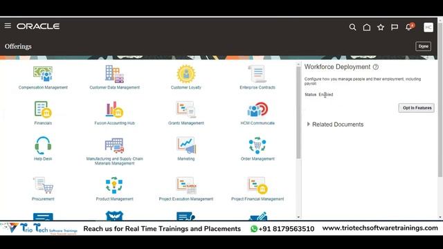 How to Enable Offerings in Oracle Fusion HCM Cloud applications | TrioTech Software trainings смотреть онлайн