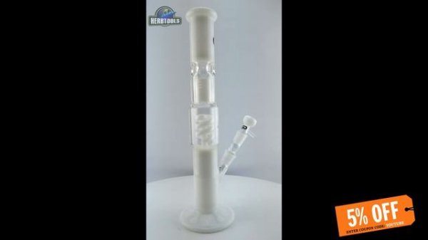 Grace Glass Milky White Percolator Bong [HD] [HERBTOOLS]