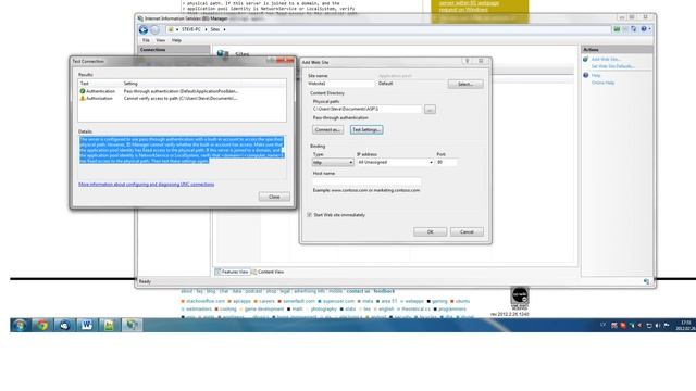 IIS cannot access folder for website hosting смотреть онлайн
